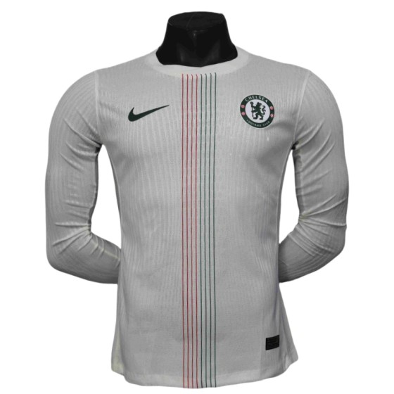 Chelsea Away Shirt Football Jersey Long Sleeve Player Version 25-26